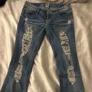Size 3 Bootcut Blue Asphalt Jeans